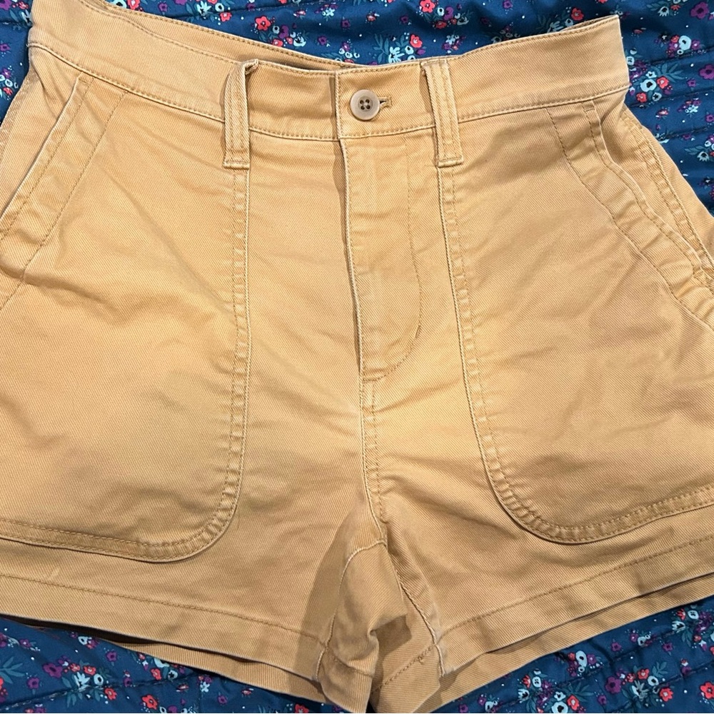 Madewell Perfect Vintage Fatigue shorts Dried Straw Size 25 - Picture 3 of 5